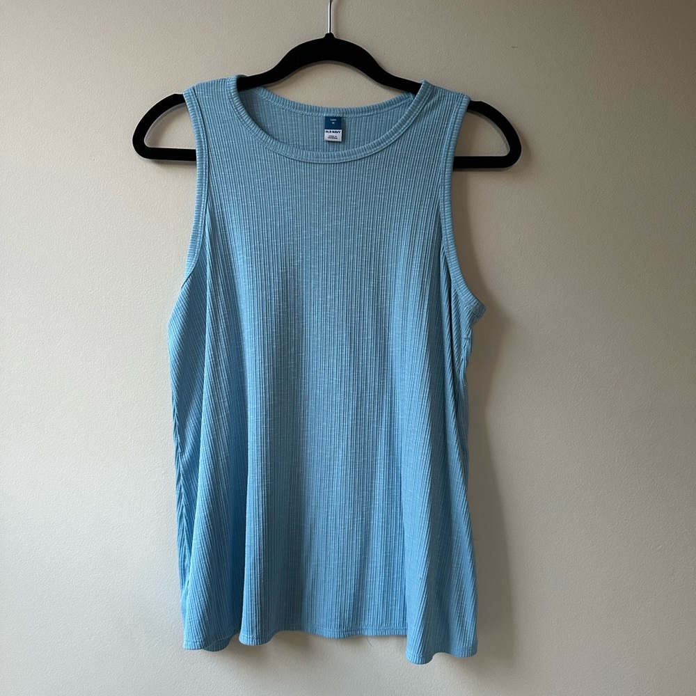 Old Navy blue luxe tank top, size medium